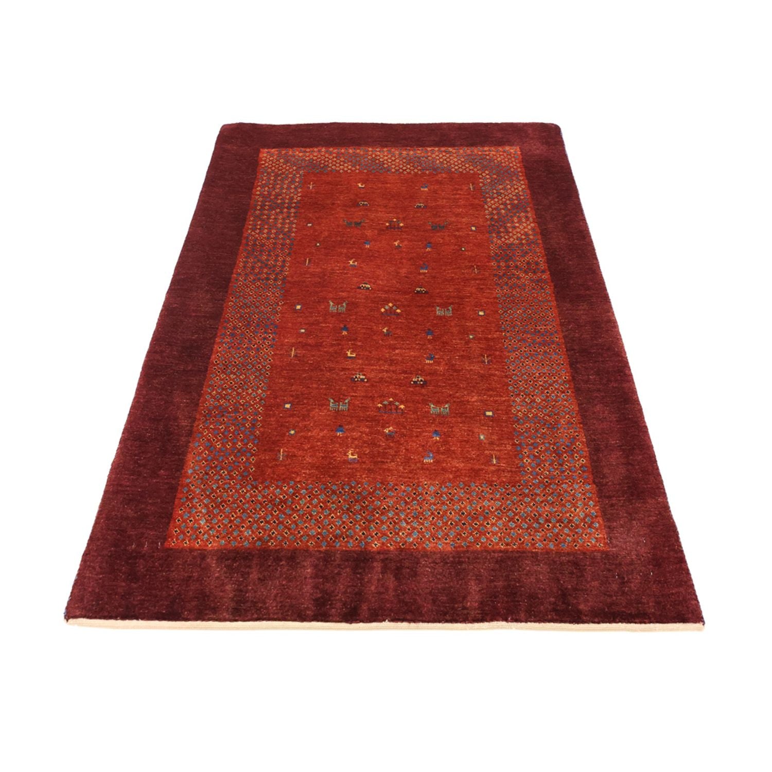 Gabbeh Teppich - Kaschkuli Perser - 157 x 104 cm - rot