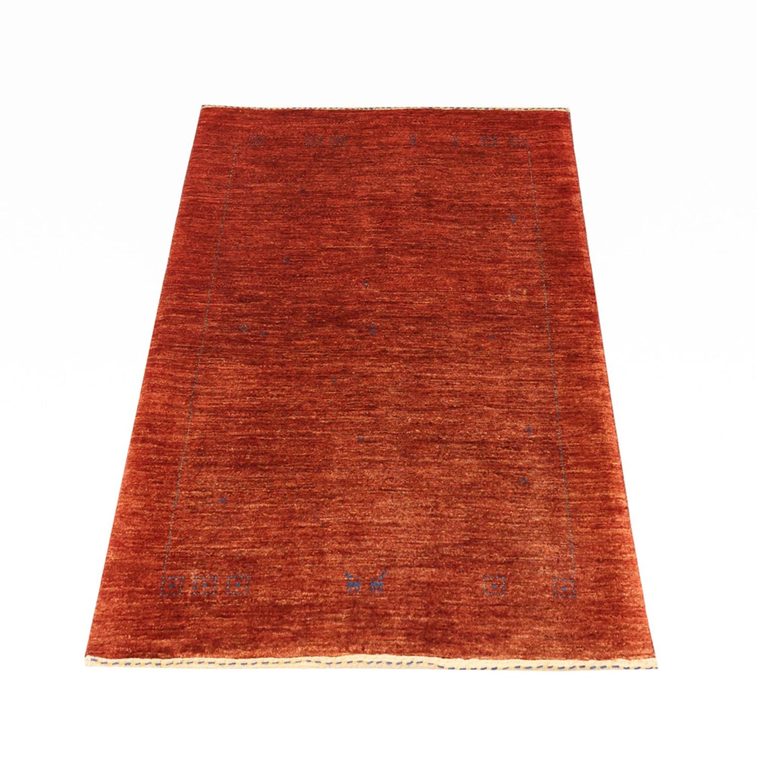 Gabbeh Teppich - Kaschkuli Perser - 122 x 79 cm - dunkelrot