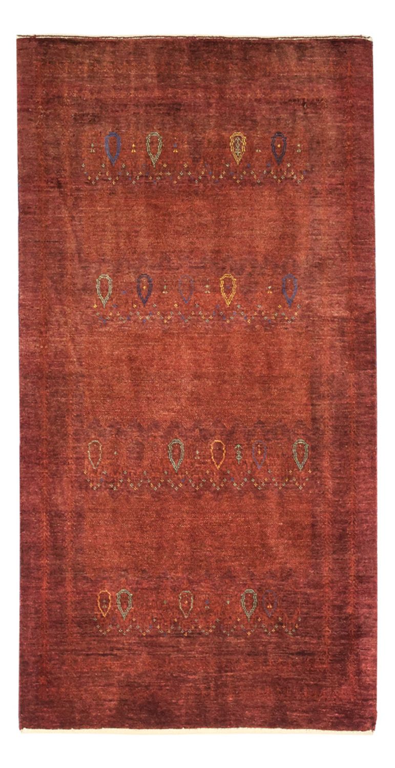 Gabbeh Teppich - Kaschkuli Perser - 155 x 80 cm - dunkelrot