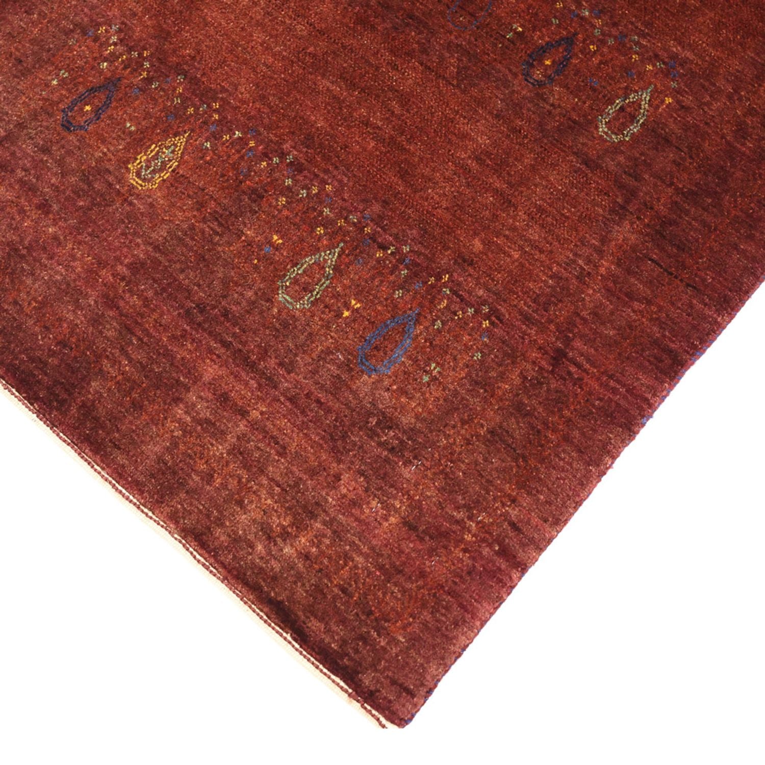 Gabbeh Teppich - Kaschkuli Perser - 155 x 80 cm - dunkelrot