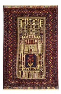 Belutsch Teppich 142x96cm - Orientteppich – product image