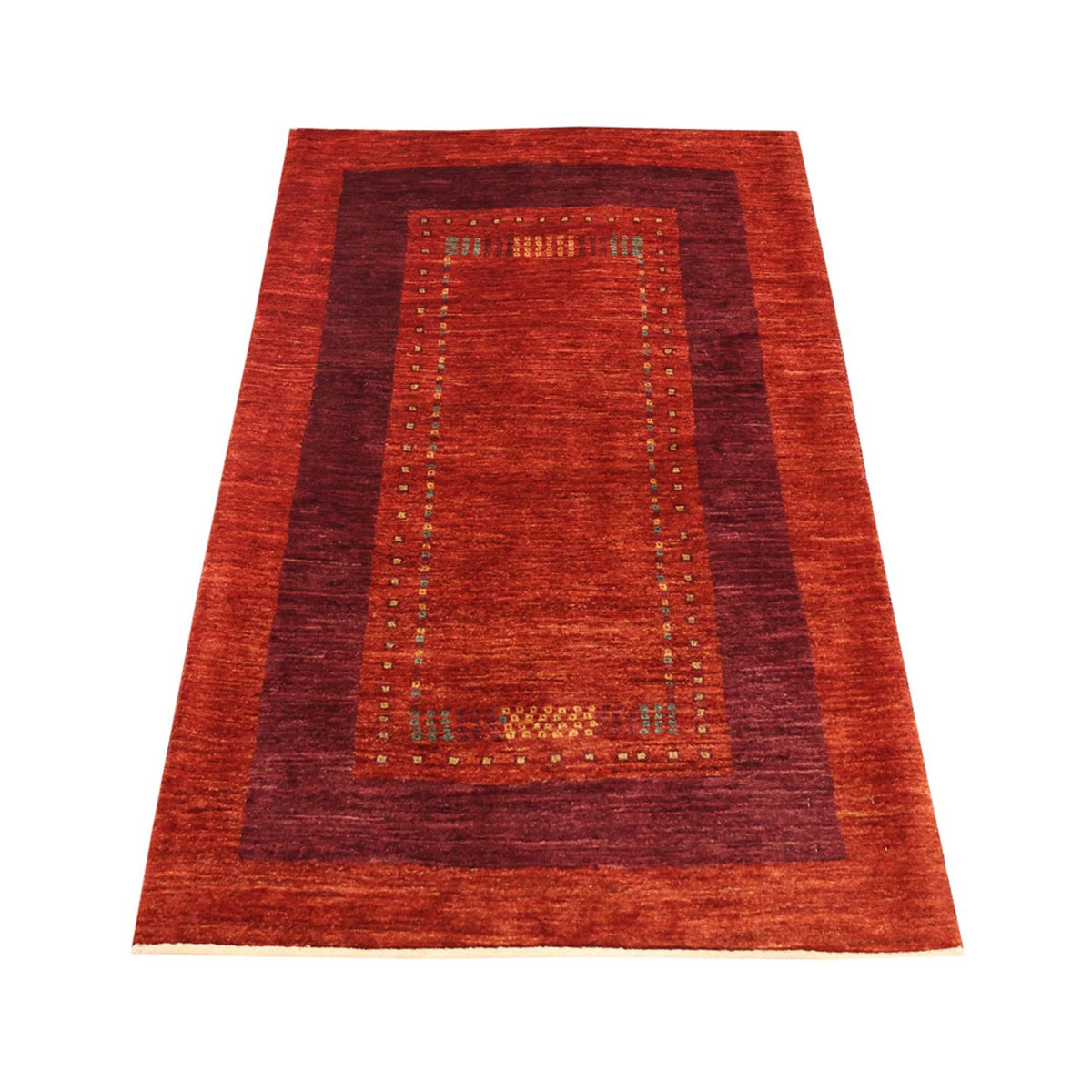 Gabbeh Teppich - Loribaft Perser - 128 x 78 cm - mehrfarbig