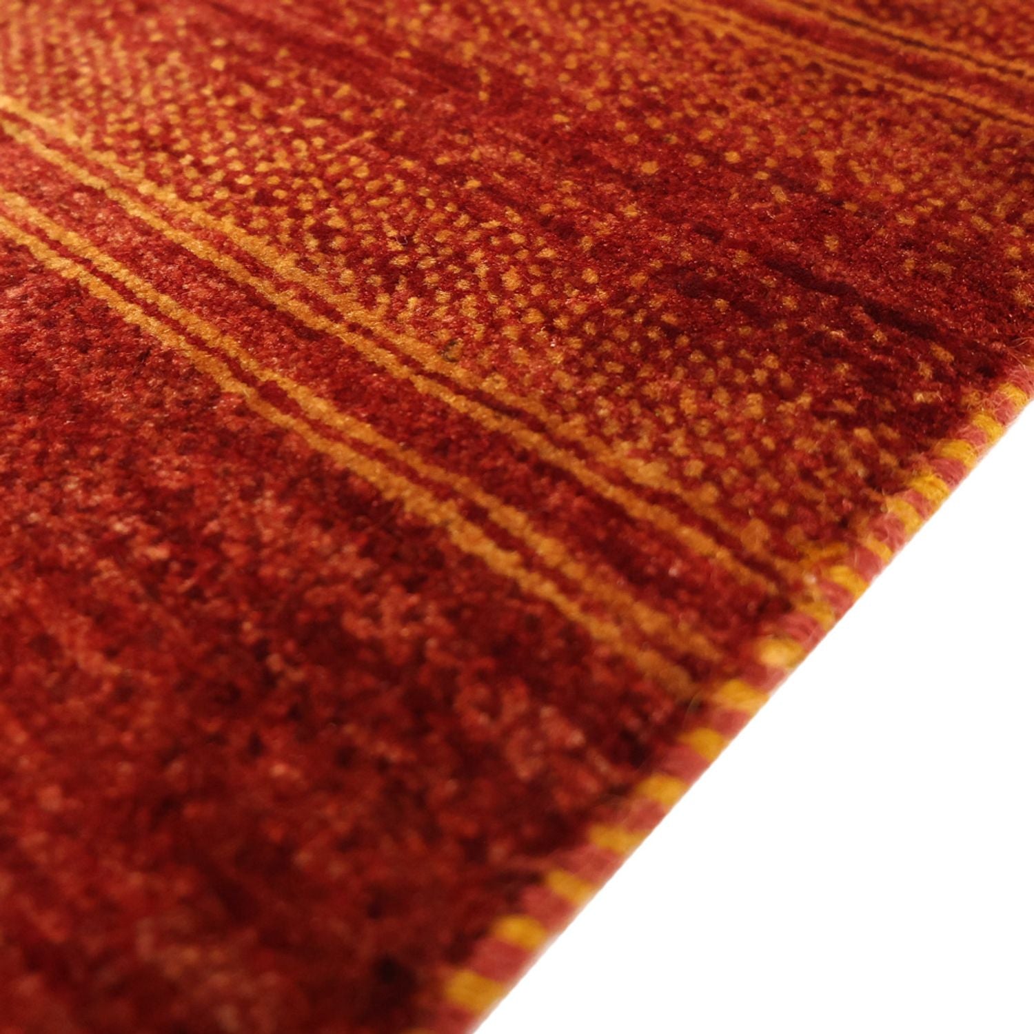 Gabbeh Teppich - Kaschkuli Perser - 116 x 99 cm - dunkelrot