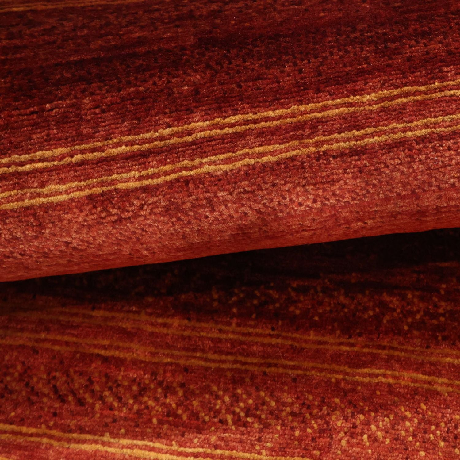 Gabbeh Teppich - Kaschkuli Perser - 116 x 99 cm - dunkelrot
