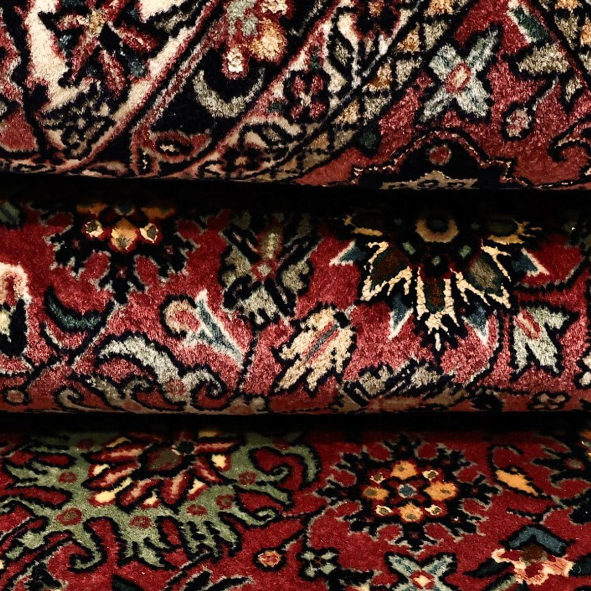 Perserteppich - Bidjar - Royal - 163 x 153 cm - dunkelrot