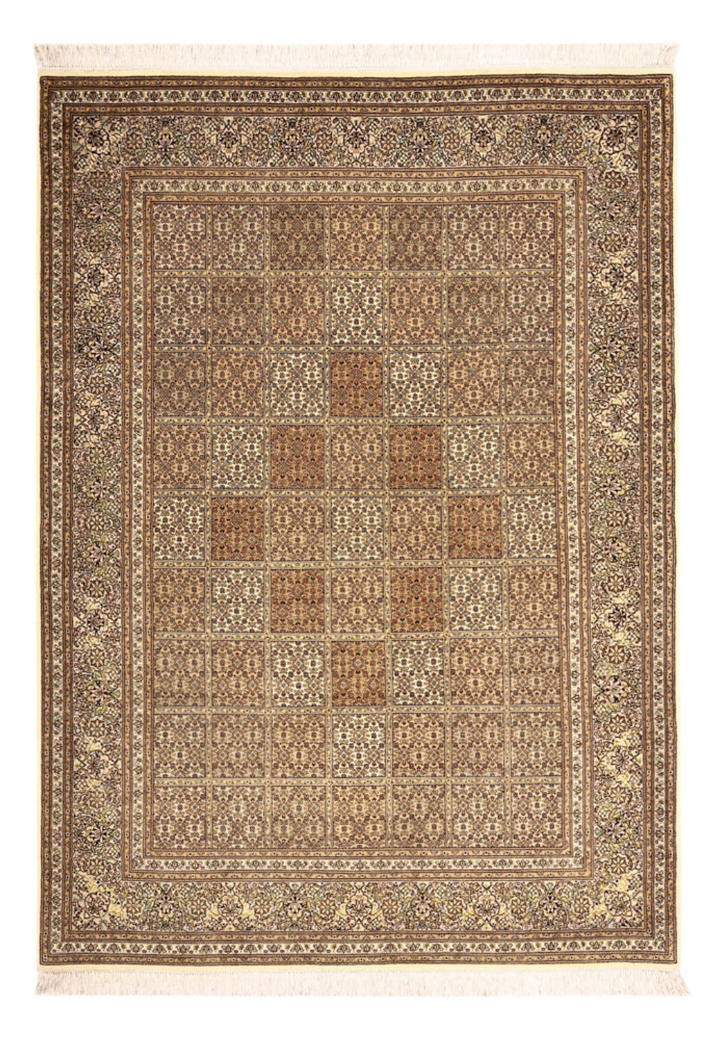Perserteppich - Täbriz - Royal - 208 x 149 cm - dunkelbeige