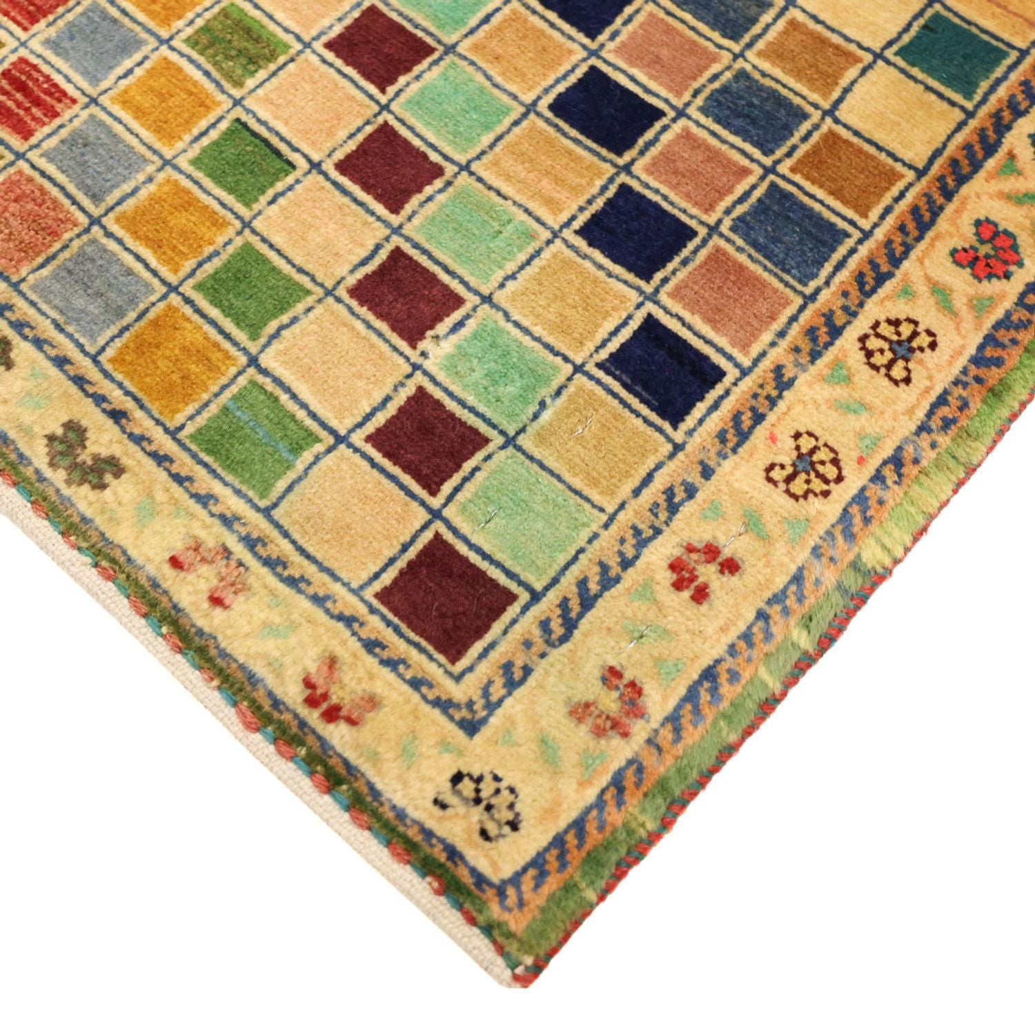 Gabbeh Teppich - Loribaft Perser - 117 x 79 cm - mehrfarbig
