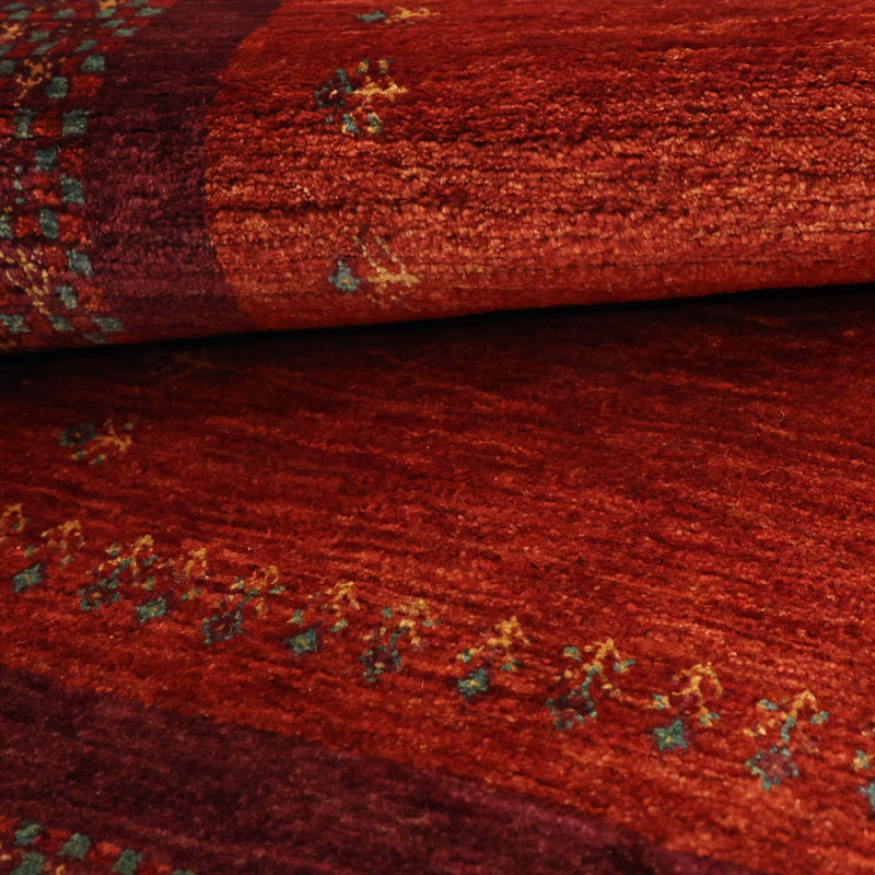 Gabbeh Teppich - Kaschkuli Perser - 145 x 78 cm - dunkelrot