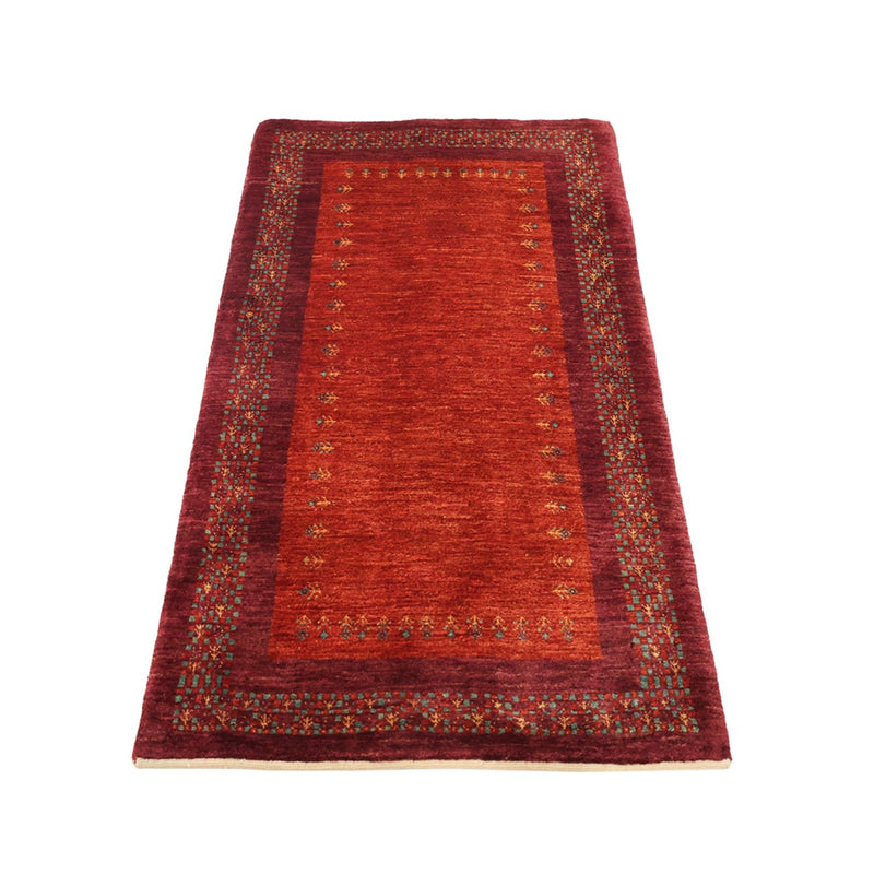Gabbeh Teppich - Kaschkuli Perser - 145 x 78 cm - dunkelrot