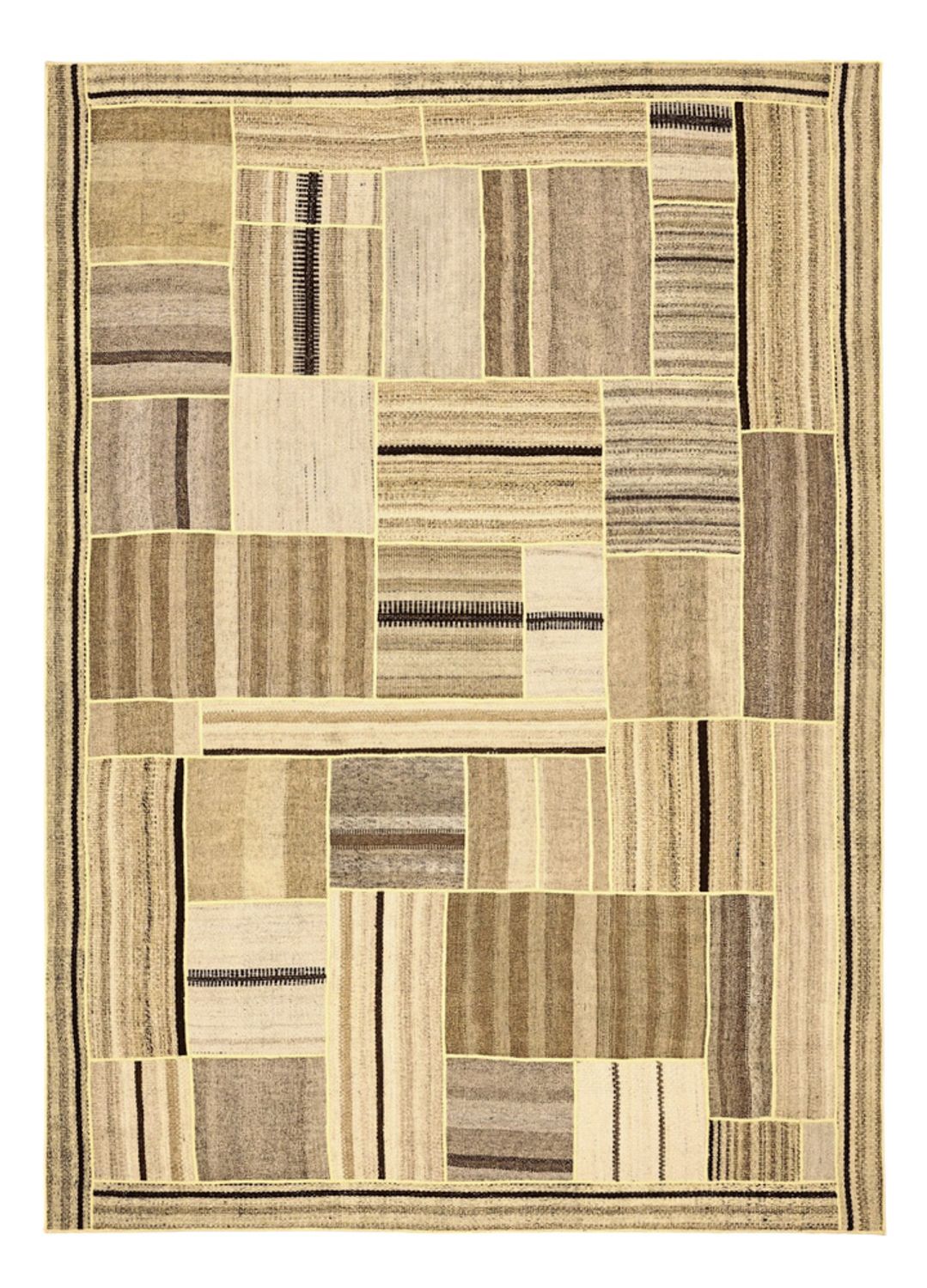 Kelim Teppich - Oriental - 234 x 172 cm - dunkelbeige