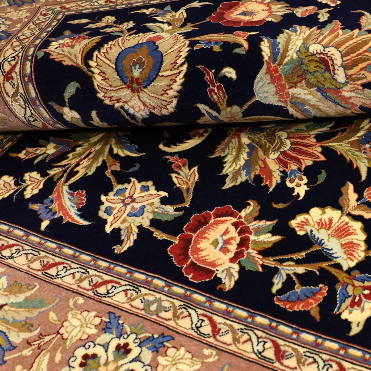 Perserteppich - Isfahan - Premium - 151 x 101 cm - dunkelblau