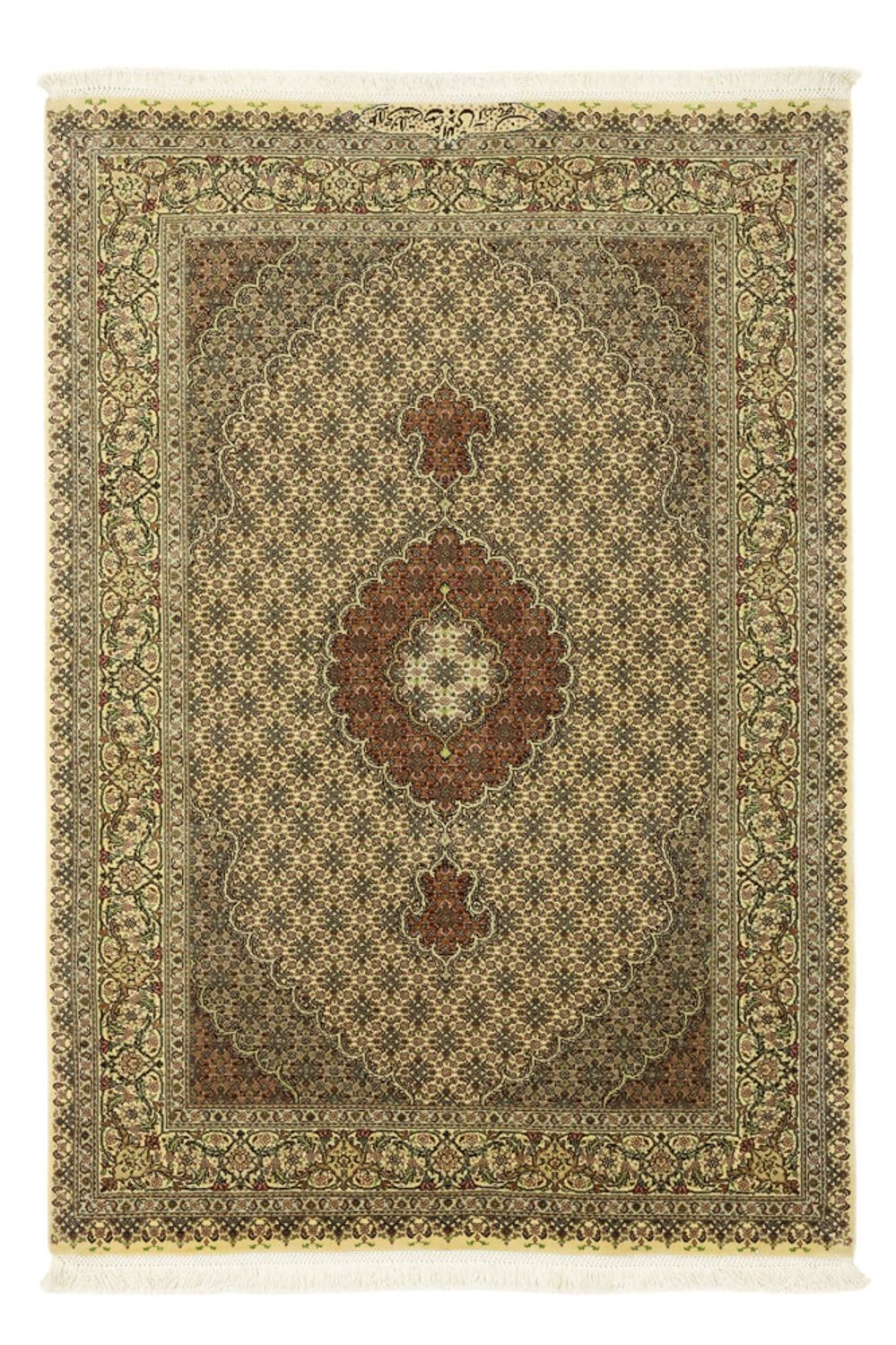 Perserteppich - Täbriz - Royal - 152 x 103 cm - olivgrün