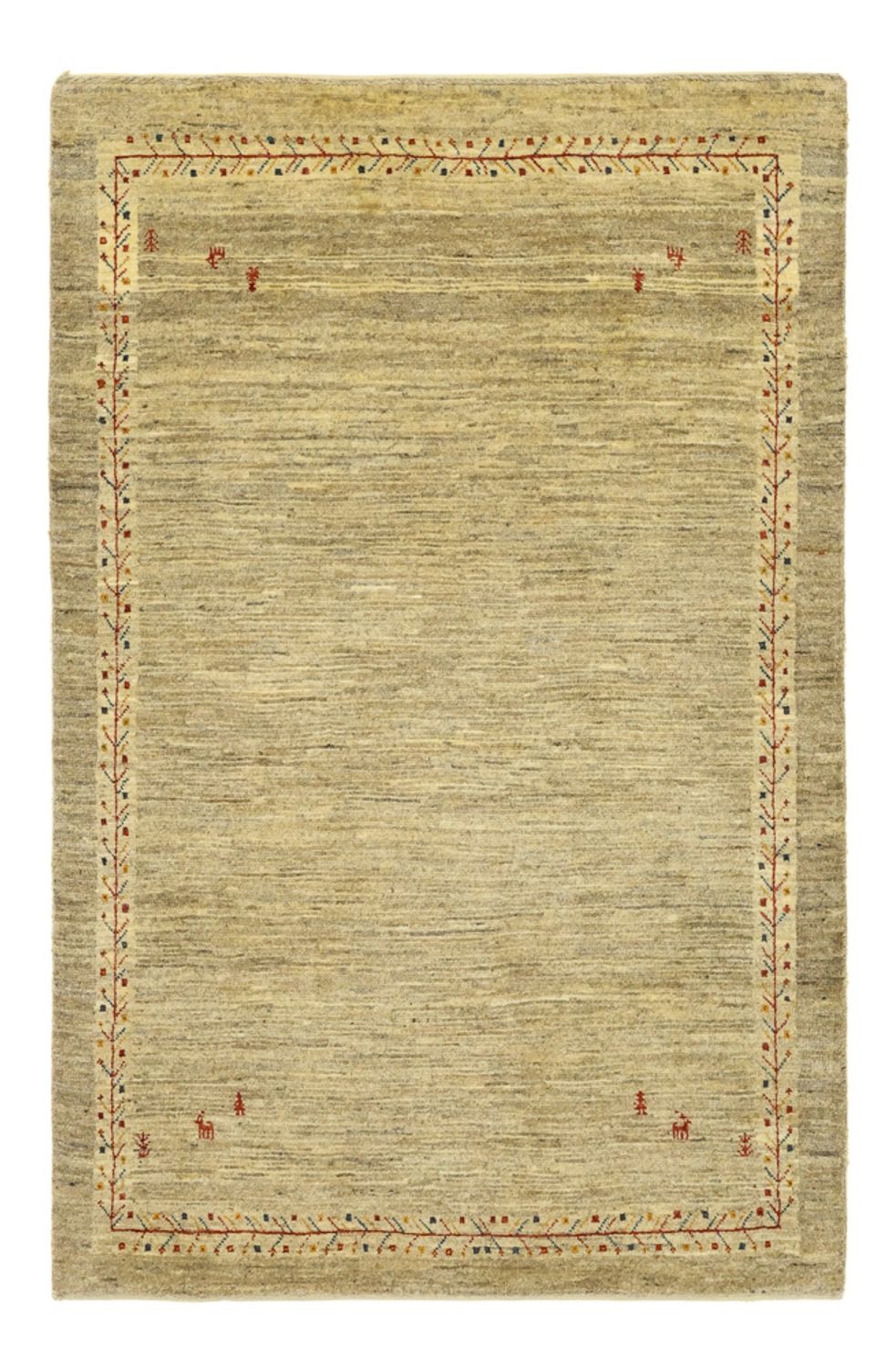 Gabbeh Teppich - Kaschkuli Perser - 125 x 82 cm - beige