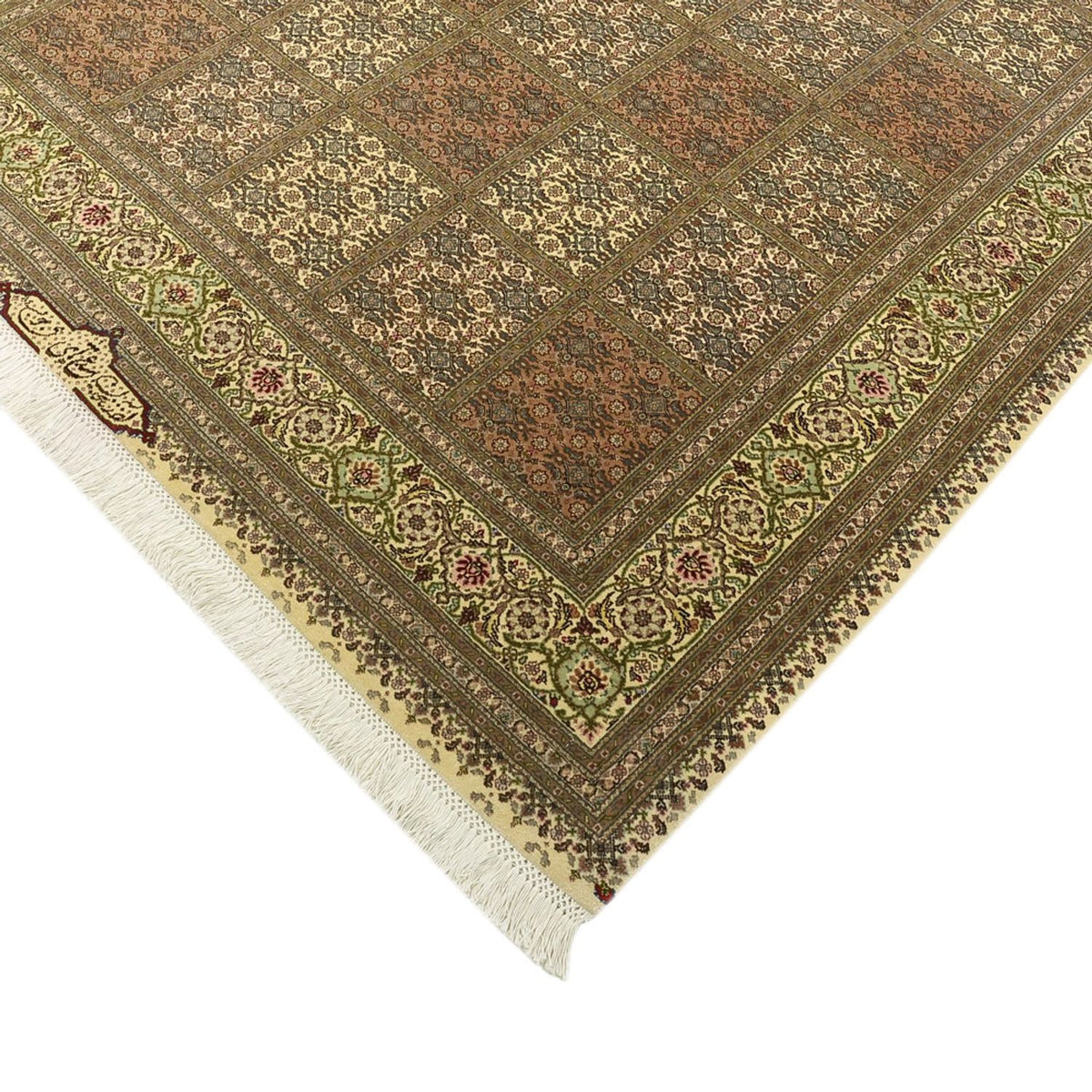 Perserteppich - Täbriz - Royal - Royal - 207 x 152 cm - dunkelbeige