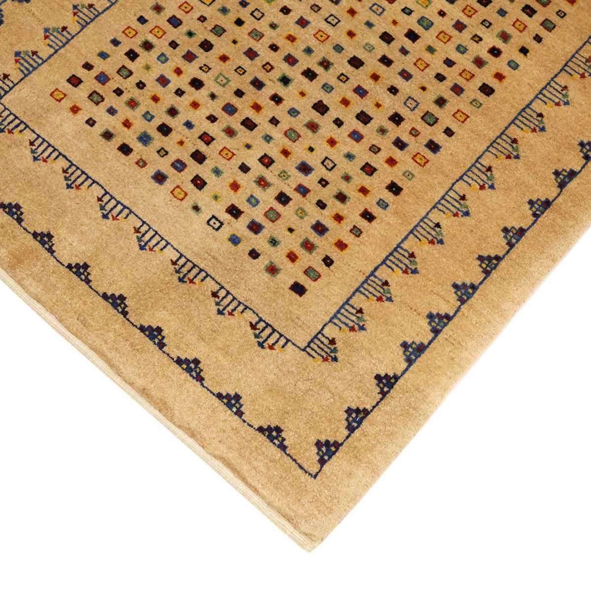 Gabbeh Teppich - Loribaft Perser - 164 x 79 cm - gold