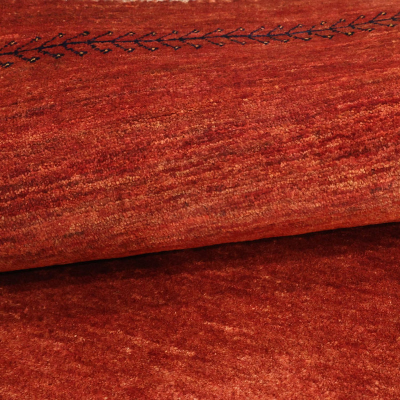 Gabbeh Teppich - Loribaft Perser - 115 x 82 cm - dunkelrot