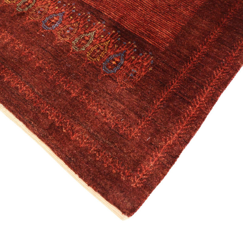 Gabbeh Teppich - Kaschkuli Perser - 131 x 82 cm - dunkelrot