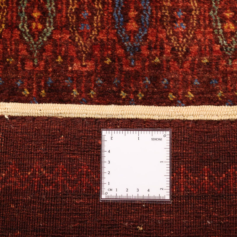 Gabbeh Teppich - Kaschkuli Perser - 131 x 82 cm - dunkelrot