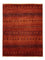 Gabbeh Teppich - Kaschkuli Perser - 103 x 79 cm - dunkelrot