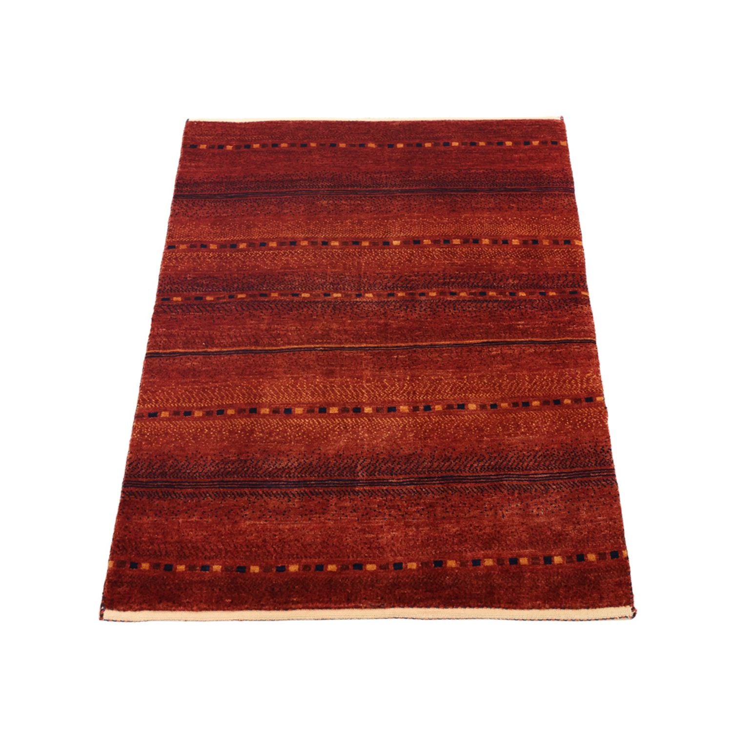 Gabbeh Teppich - Kaschkuli Perser - 103 x 79 cm - dunkelrot