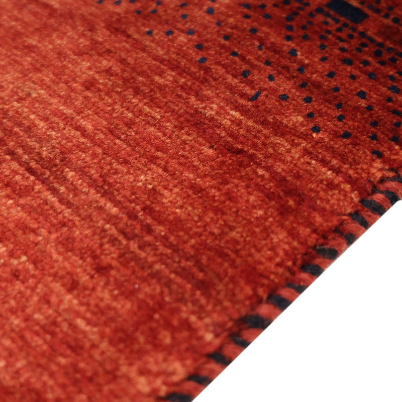 Gabbeh Teppich - Kaschkuli Perser - 119 x 96 cm - dunkelrot