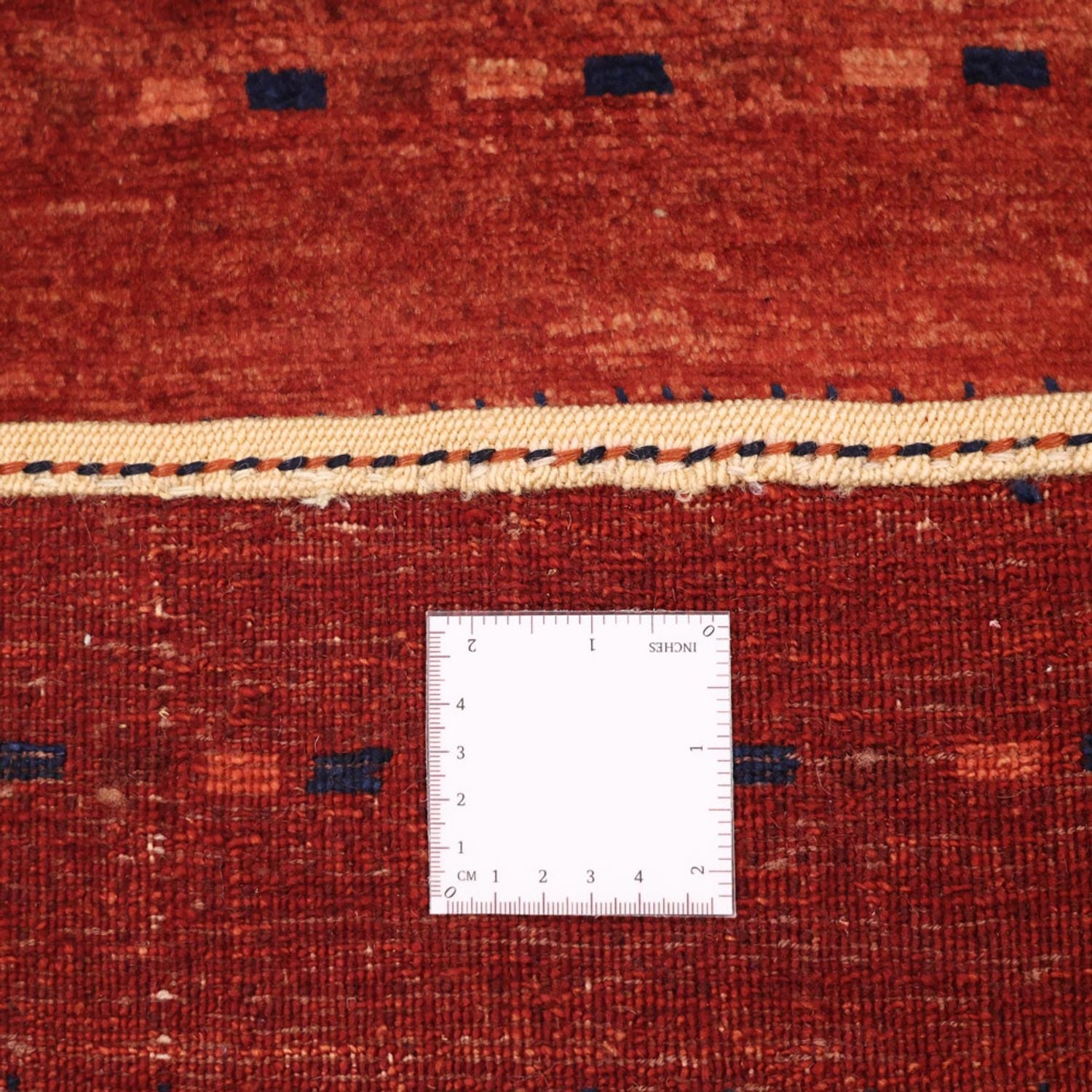 Gabbeh Teppich - Kaschkuli Perser - 119 x 96 cm - dunkelrot