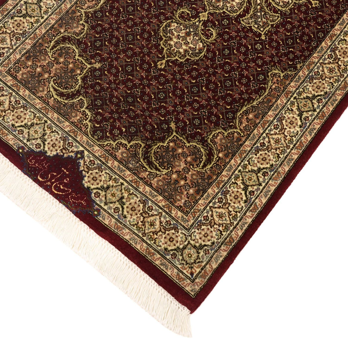 Perserteppich - Täbriz - Royal - Royal - 112 x 59 cm - dunkelbeige