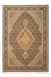 Perserteppich - Täbriz - Royal - 152 x 104 cm - dunkelbeige