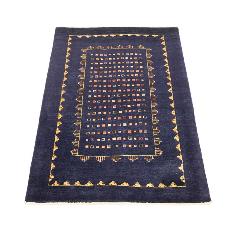 Gabbeh Teppich - Kaschkuli Perser - 119 x 81 cm - dunkelblau
