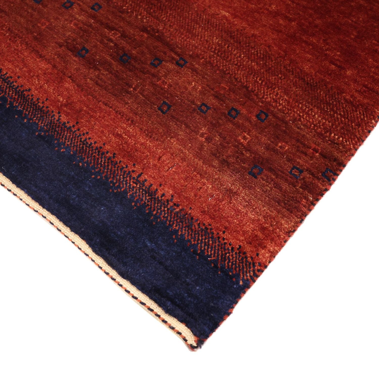 Gabbeh Teppich - Kaschkuli Perser - 97 x 74 cm - dunkelrot