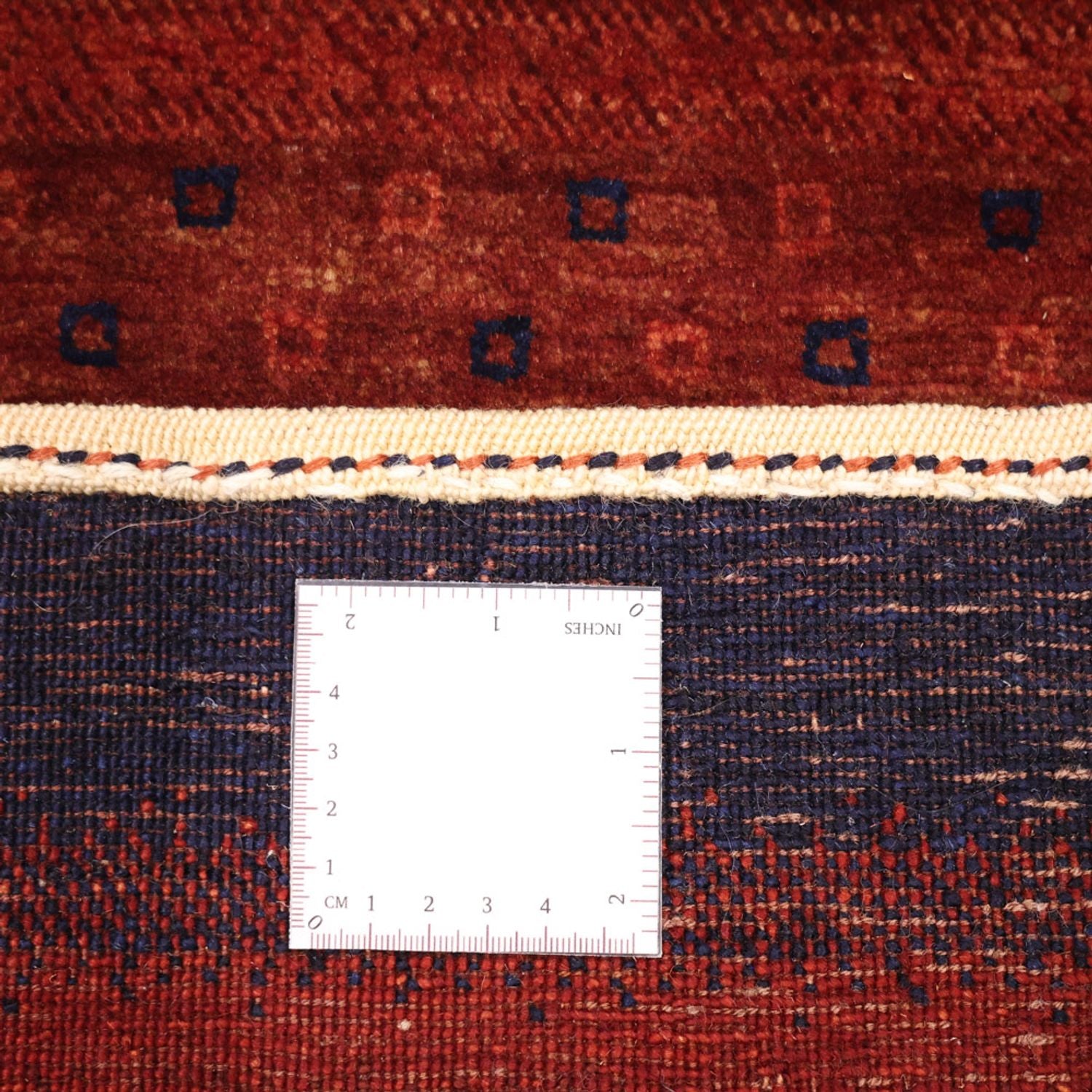 Gabbeh Teppich - Kaschkuli Perser - 97 x 74 cm - dunkelrot
