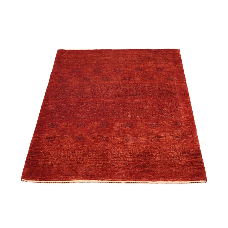 Gabbeh Teppich - Kaschkuli Perser quadratisch  - 112 x 101 cm - dunkelrot