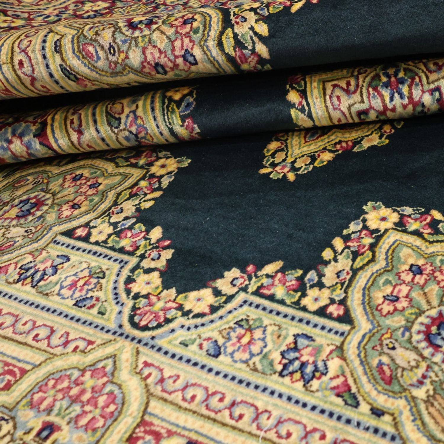 Perserteppich - Classic - Rawar - 152 x 90 cm - dunkelgrün
