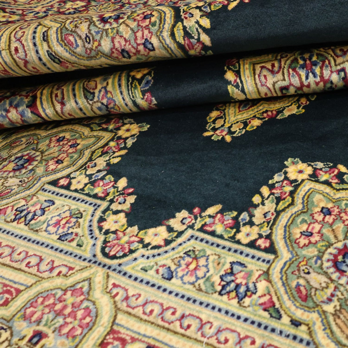 Perserteppich - Classic - Rawar - 152 x 90 cm - dunkelgrün