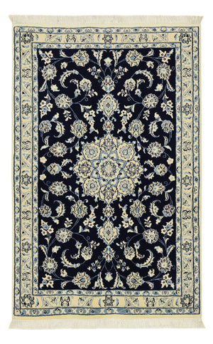 Perserteppich - Nain - Royal - 137 x 88 cm - dunkelblau