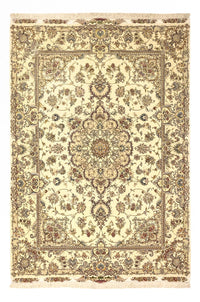 Perserteppich - Täbriz - Royal - Seidenkette - 219 x 148 cm - beige