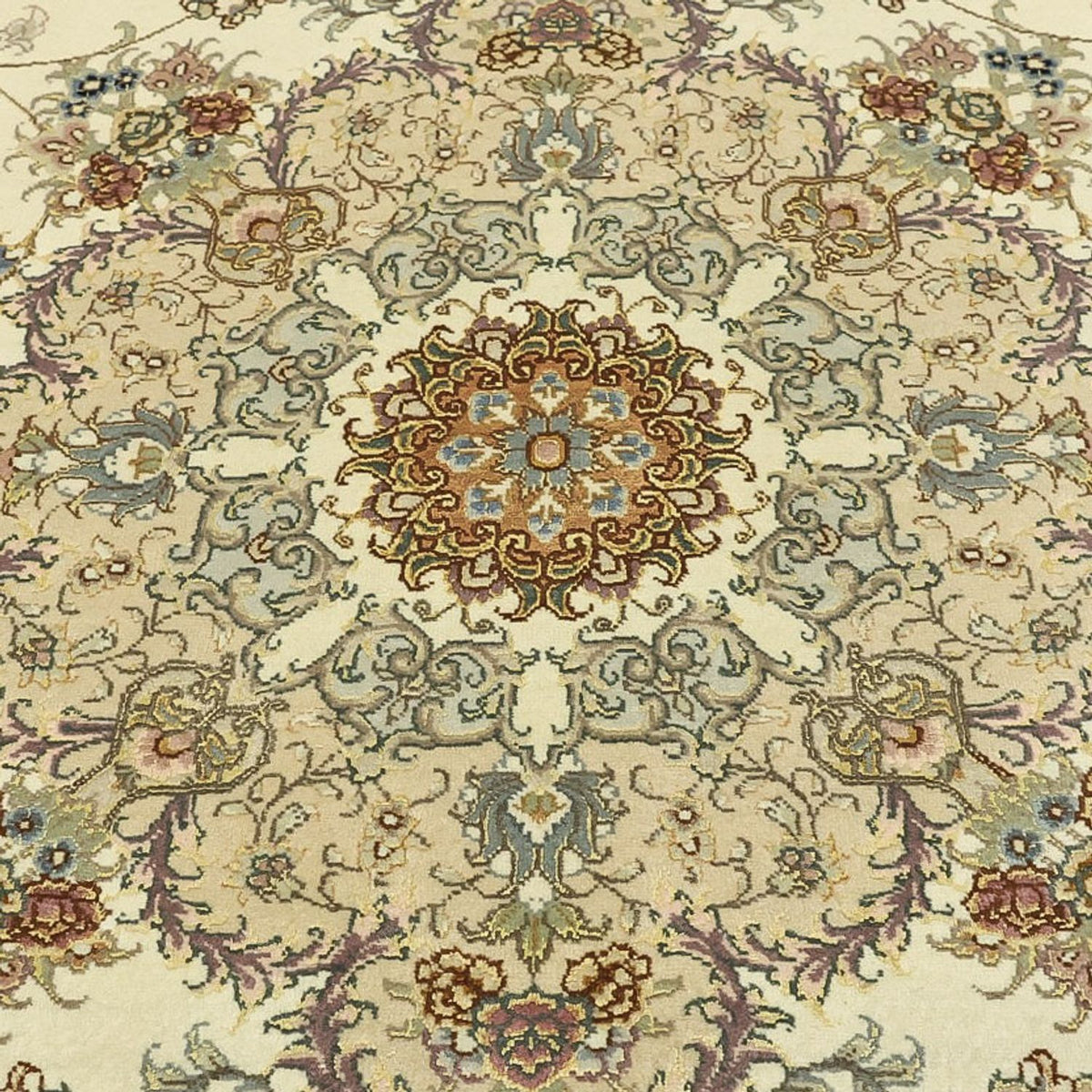 Perserteppich - Täbriz - Royal - Seidenkette - 219 x 148 cm - beige