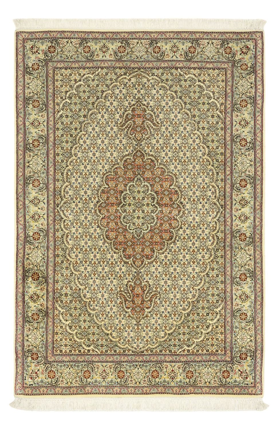 Perserteppich - Täbriz - Royal - 150 x 102 cm - olivgrün