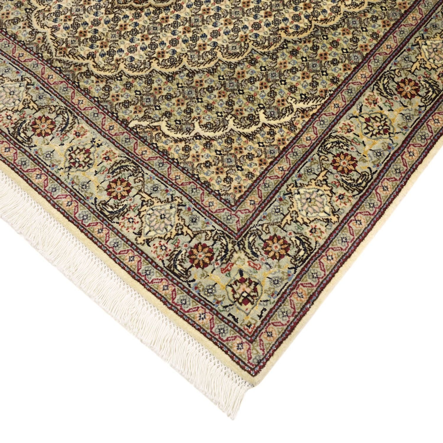 Perserteppich - Täbriz - Royal - 150 x 102 cm - olivgrün