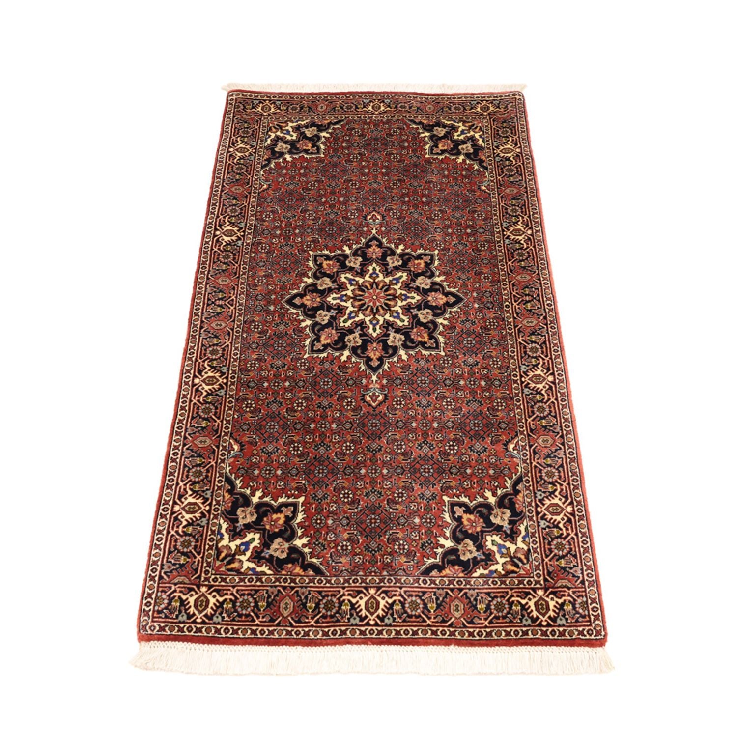 Perserteppich - Bidjar - 135 x 73 cm - dunkelrot