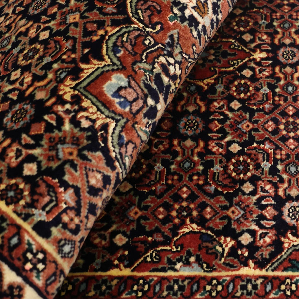 Perserteppich - Bidjar - 136 x 72 cm - dunkelbeige