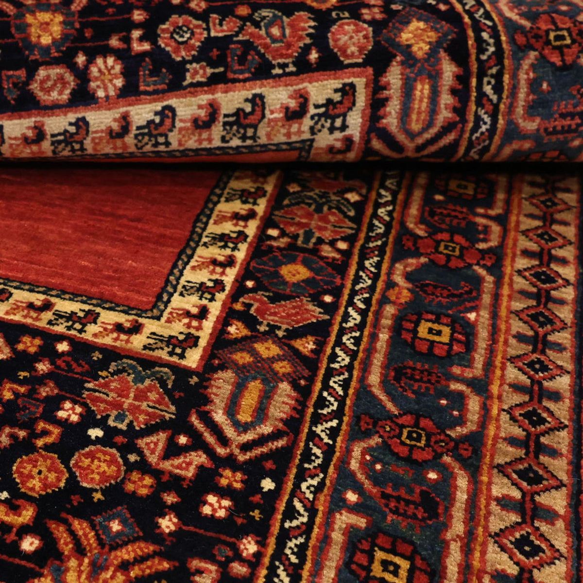 Perserteppich - Nomadic - 143 x 105 cm - mehrfarbig