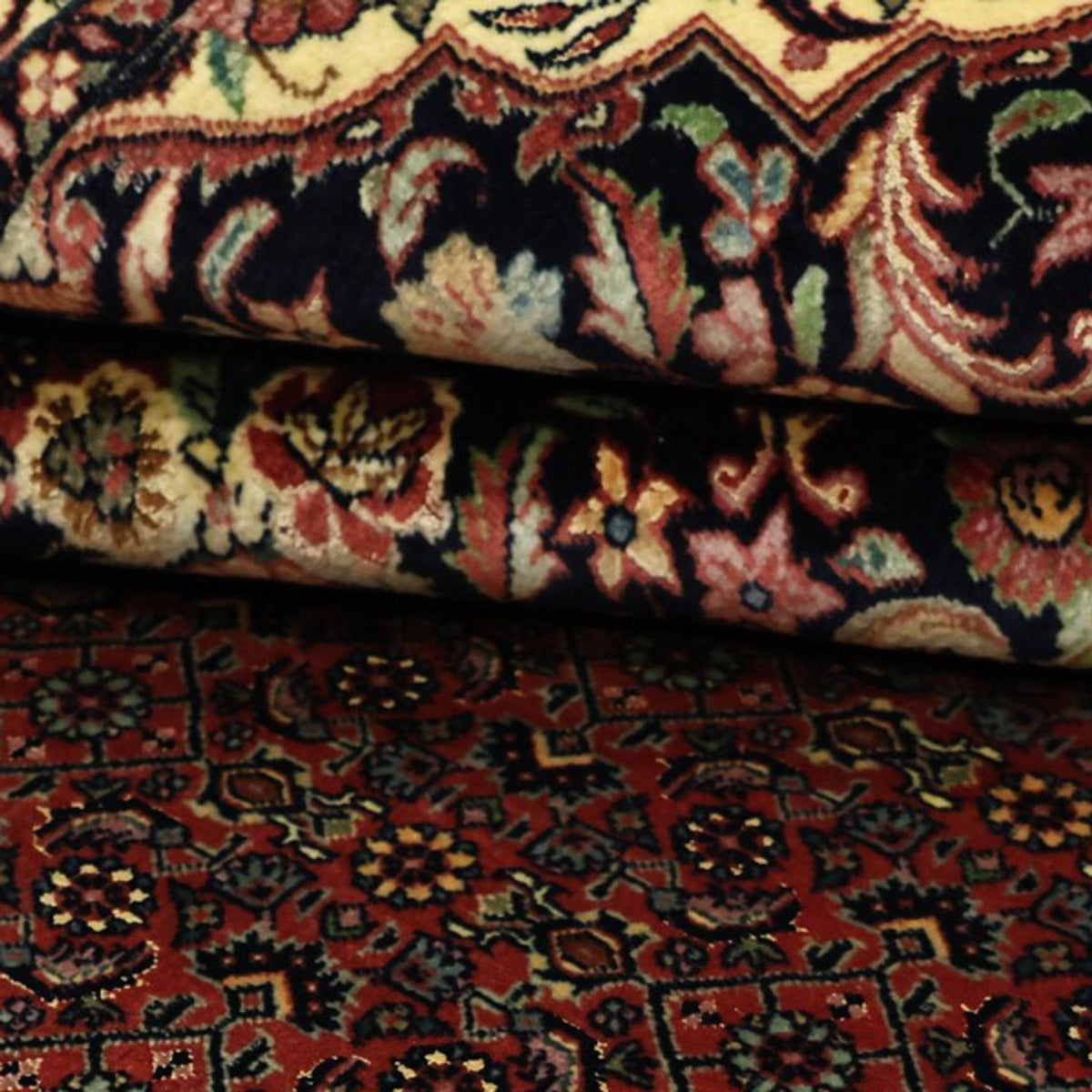 Perserteppich - Bidjar - Royal - 199 x 156 cm - dunkelrot