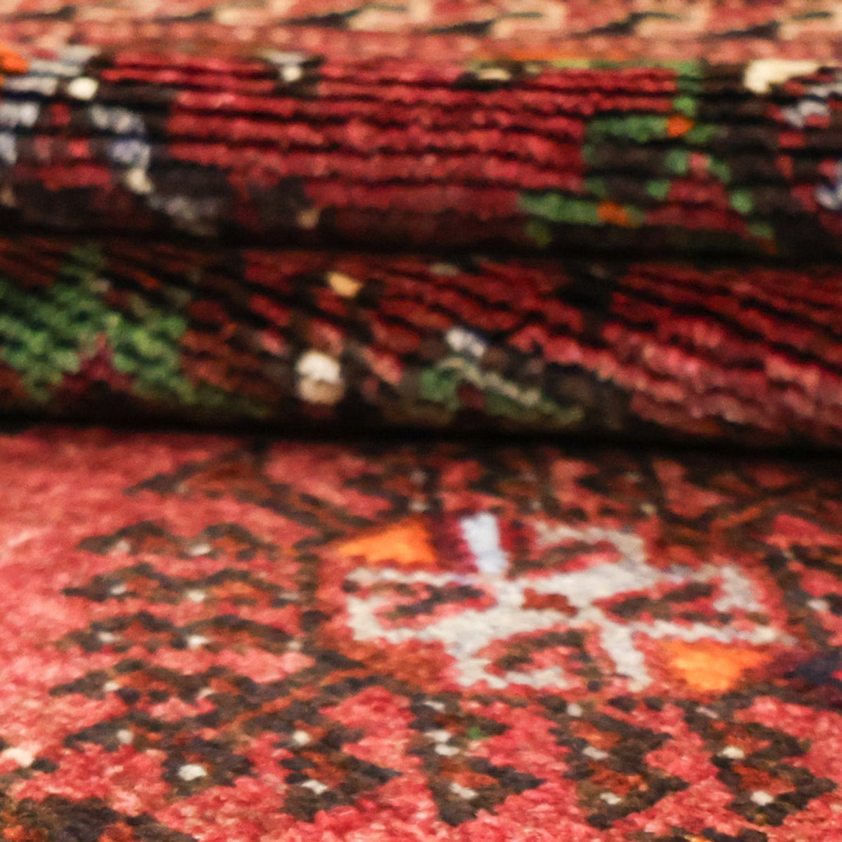 Perserteppich - Nomadic - 300 x 150 cm - dunkelrot