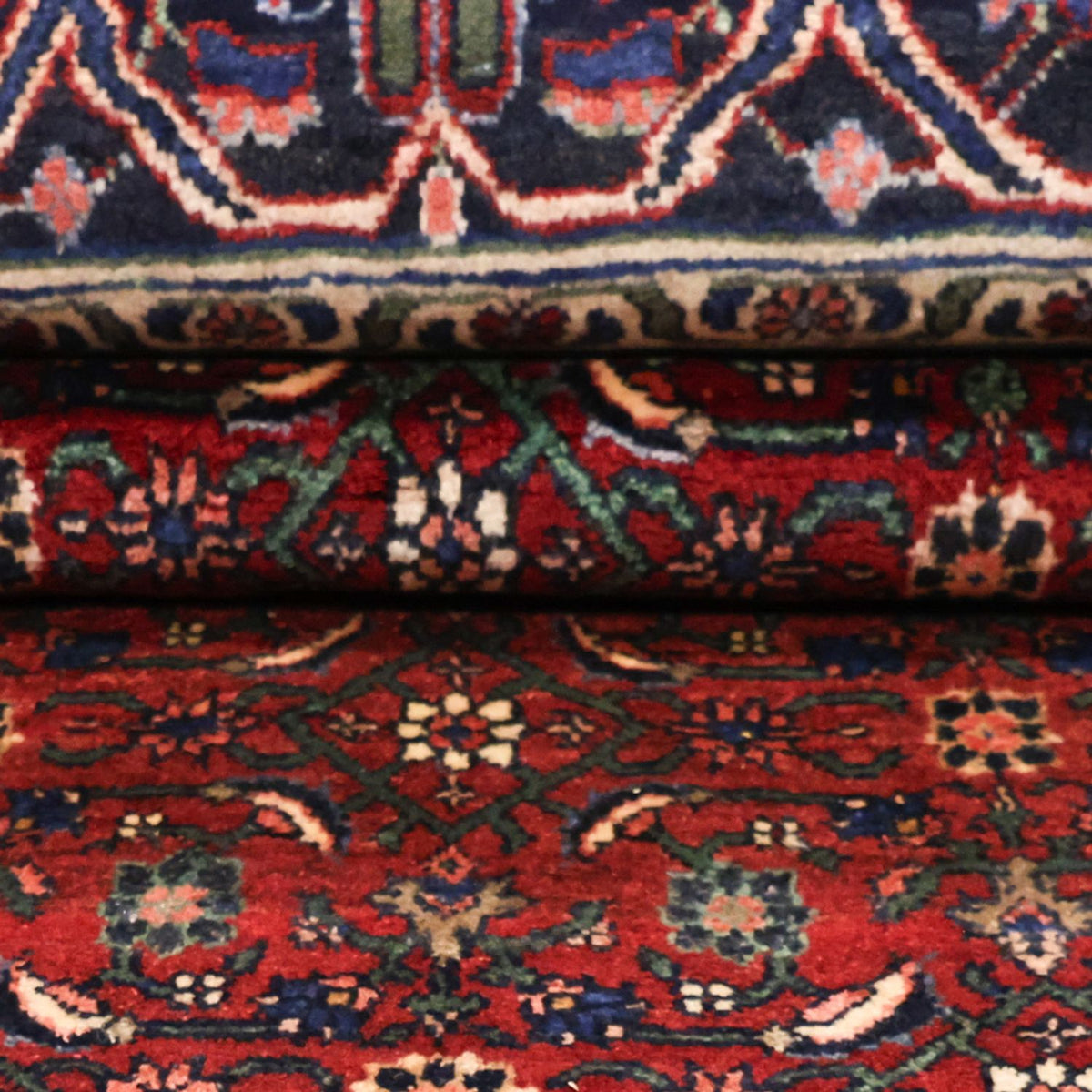 Perserteppich - Bidjar - Royal - 288 x 168 cm - dunkelrot