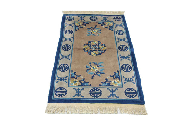 China Teppich 152 x 91 cm - blau