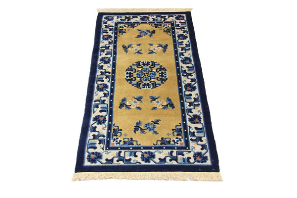 China Teppich 137 x 69 cm - blau