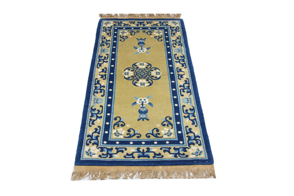 China Teppich 152 x 76 cm - blau