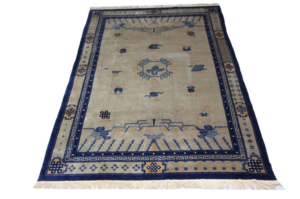 China Teppich 298 x 198 cm - blau