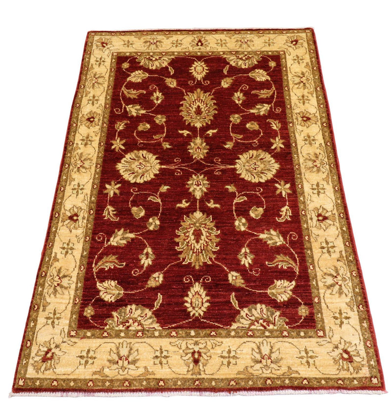 Ziegler Teppich 153 x 100 cm - dunkelrot